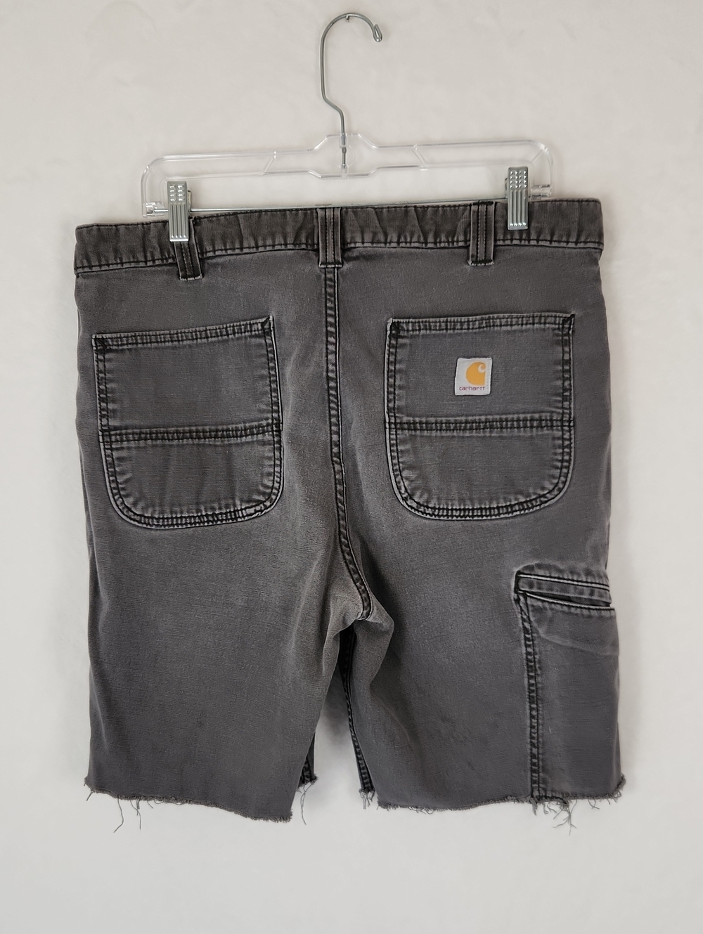 Carhartt Cutoff Shorts Size 34 Waist Charcoal Gray Color